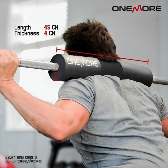 ONE MORE Barbel Pad Squat Pad bantalan Busa pelindung angkat beban - Merah