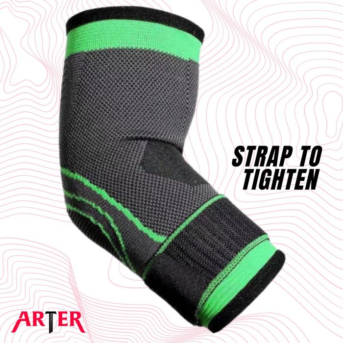 ARTER Elbow Support With Strap Pads Pelindung Siku Lengan Tangan Siku - M