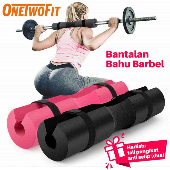 OneTwoFit Barbell Pad Squat Pad Pelindung Pundak Foam Pad - pink