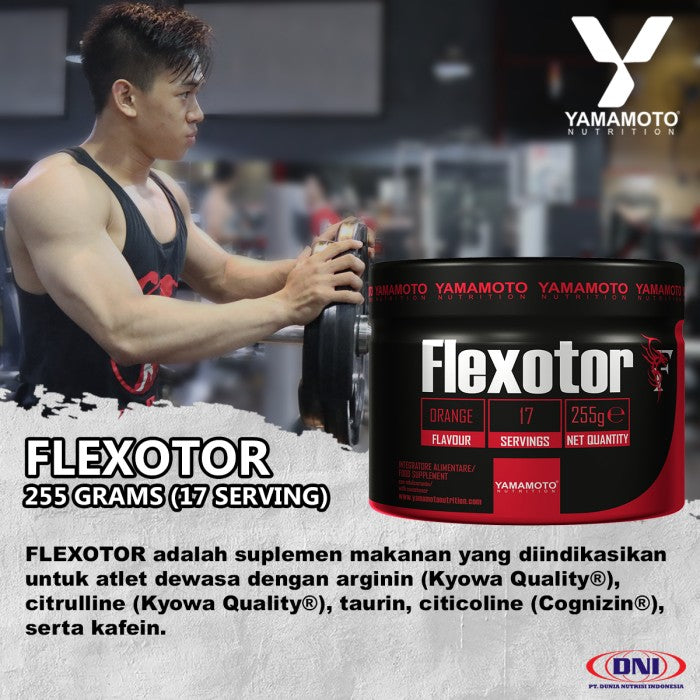 FLEXOTOR 255 GRAMS YAMAMOTO 17 SERVING - RED ORANGE