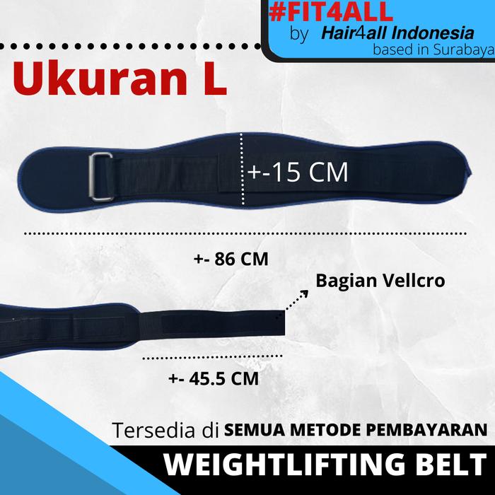 F504 WEIGHTLIFTING BELT STRAP SABUK IKAT PINGGANG GYM alat olah raga - L