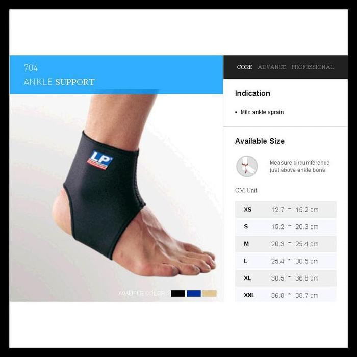 LP SUPPORT  ANKLE  LP-704 - HITAM, M