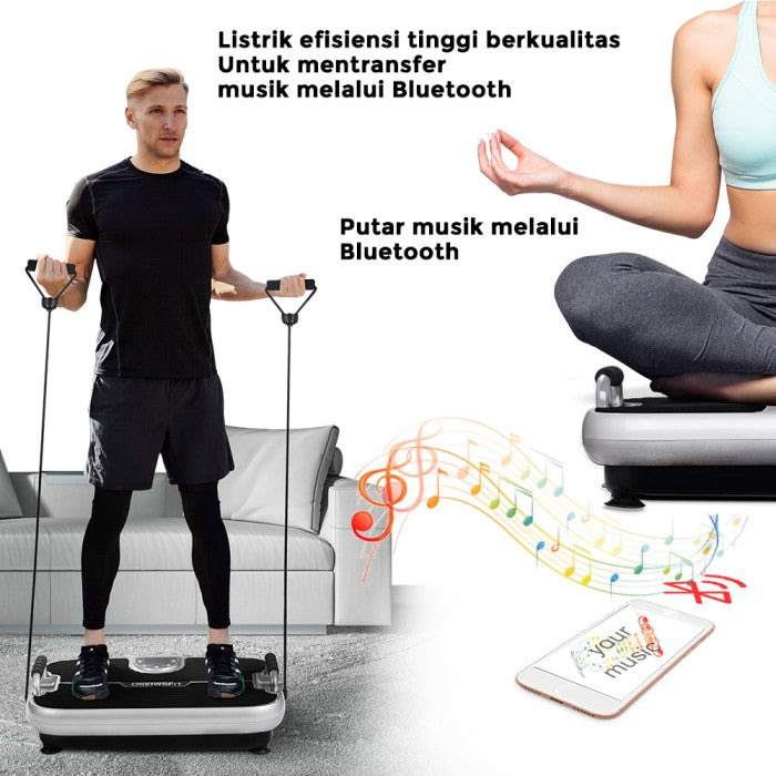 OneTwoFit Exercise Vibration Machines Multifungsi Slim Exercise Fitness Machine Alat Pelangsing Mesin Getar