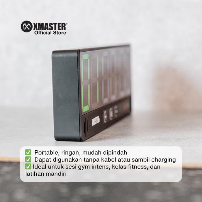 XMASTER Tiny Magnetic Portable Gym Timer LED