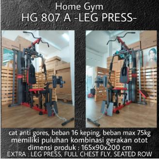 Alat Fitness Multi Gym HG 807 Plus Leg Press Fitnes Multigym Home Olahraga Besar Otot