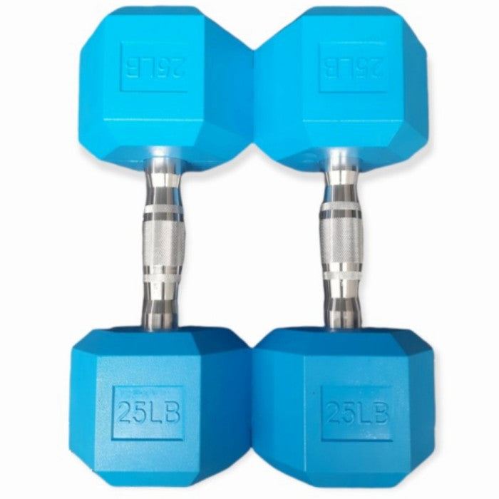 Hex Dumbbell Blue 2*25LB