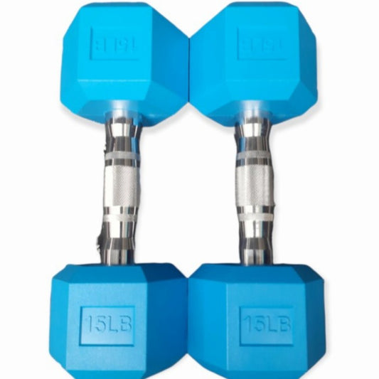 Hex Dumbbell Blue 2*15LB
