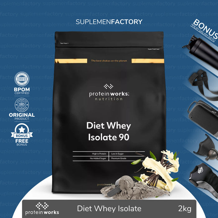 The Protein Works Diet Whey Isolate 90 2kg - Butterscotch