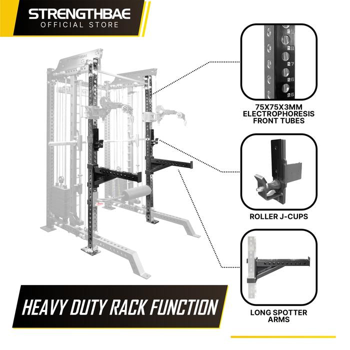 Infinity All in One Trainer STRENGTHBAE Smith Machine Power Rack Cable Machine Home Gym 1 Sisi - Rack Saja