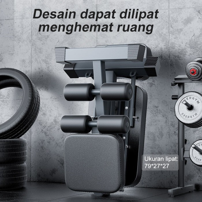 OneTwoFit Sit Up Bench Adjustable Folding Fitness Bench Dumbbell Weight Bench Home Fitness