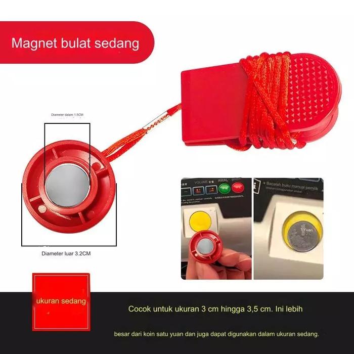 Safety Key Treadmill Magnet Universal Fitness Model Terlengkap / Kunci - Kecil