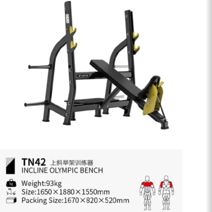 BRTW TN42 Olympic Incline Bench  / Comercial Equipment Fitness