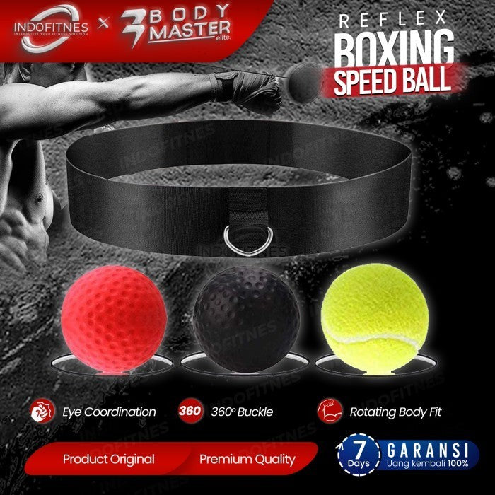 BODYMASTER Boxing Reflex Speed Ball BM-E050 Bola Latihan Tinju - GREEN 85GR EASY
