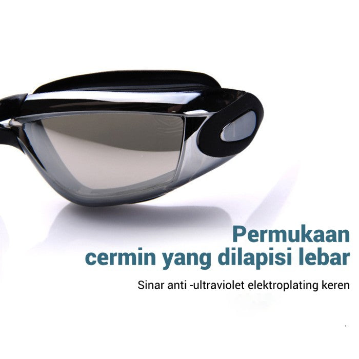 OneTwoFit Kacamata Renang Dewasa Anti UV Silicon Elastis Swimming Glas