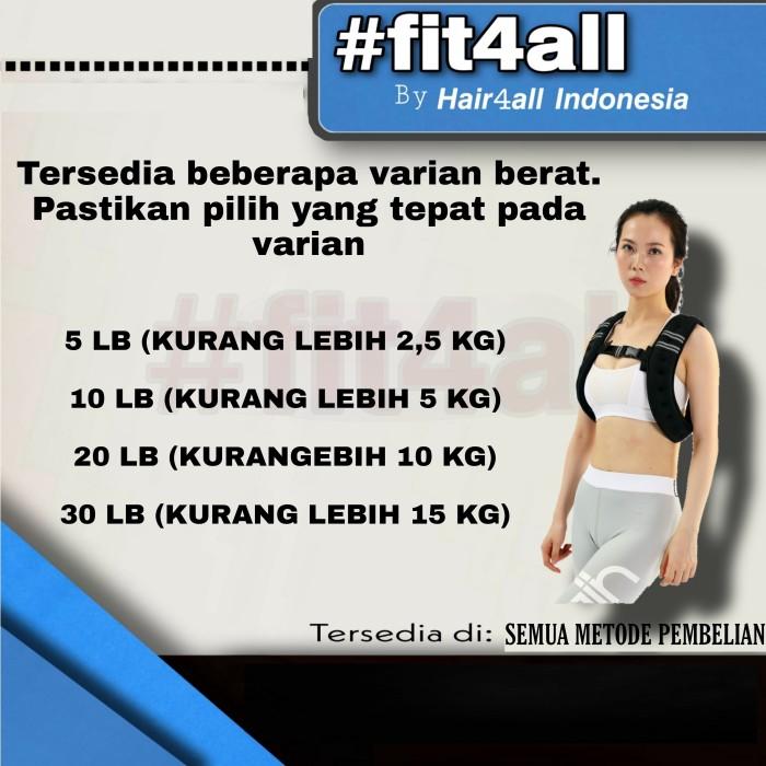 F359 Weighted Vest 10 kg Rompi Beban / Jaket beban Pasir Besi Gym