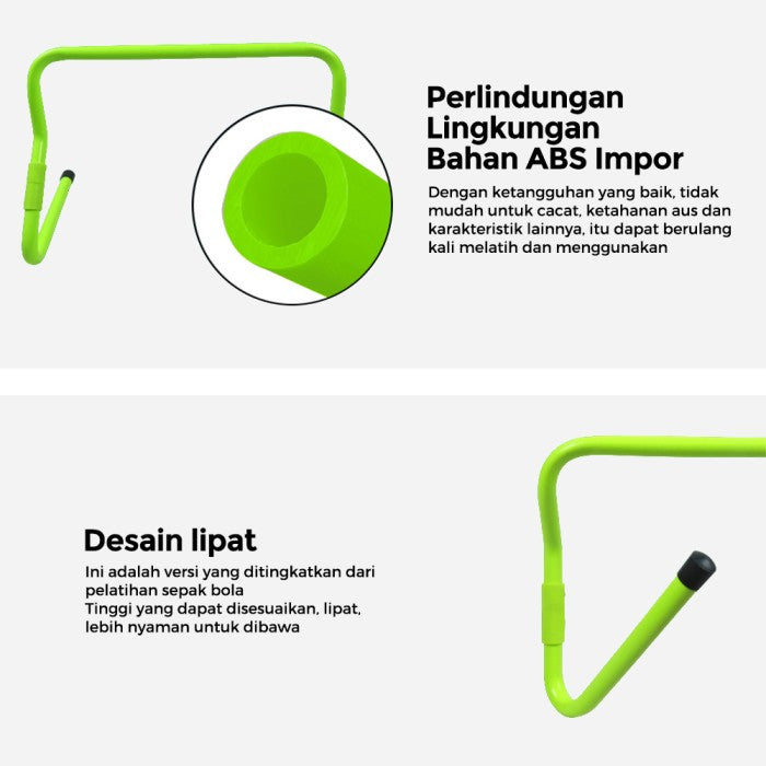 OneTwoFit Hurdle Alat Melatih Reflek Foldable Adjustable 15/30cm Alat Latih Sepak Bola Traning