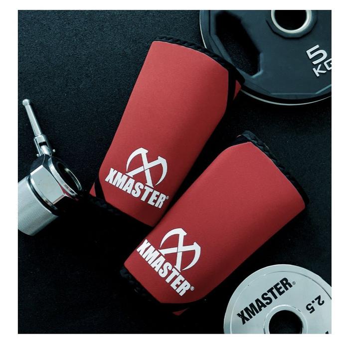 XMASTER Knee Sleeves 7mm – Pelindung Lutut Deadlift & Squat Gym - Red, S