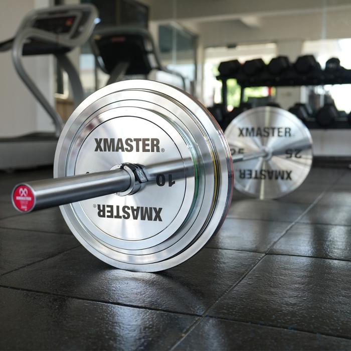 XMASTER Calibrated Steel Powerlifting Plate Chromed, IPF standard Fitness Strength gym ROGUE ELEIKO - 5kg Sepasang