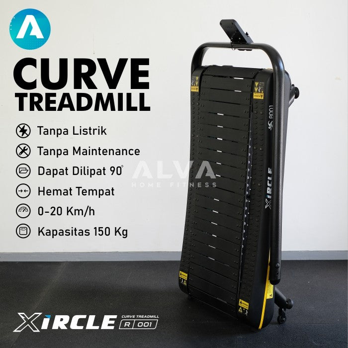 Curve Treadmill Xircle R-001 tanpa listrik / manual