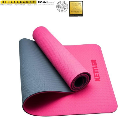 Kettler Premium Matras Yoga 8mm Pink Grey 105-100