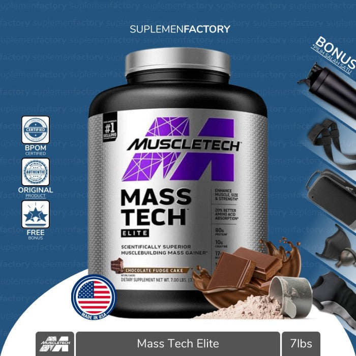 MUSCLETECH MASSTECH MASS TECH 6LBS - Vanila