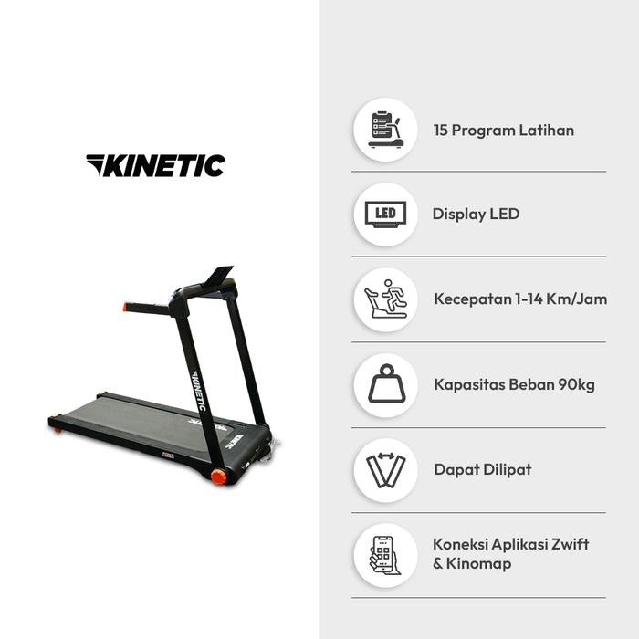 KINETIC MOTORIZED TREADMILL 1 HP 15P