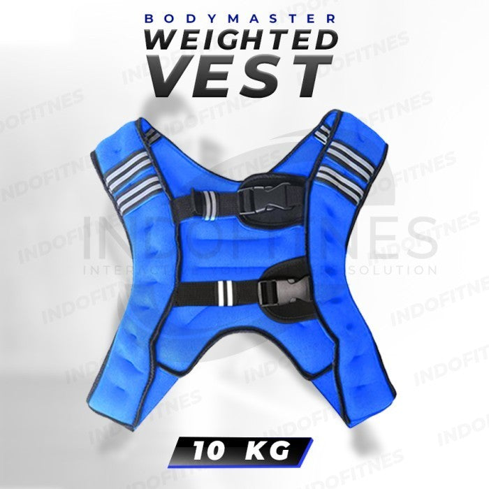 BODYMASTER Weighted Vest 10KG E232 Rompi pemberat beban 10 KG Weight - Hitam