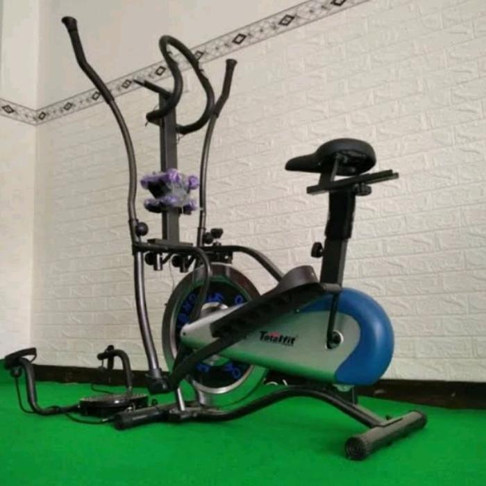 orbitrack plate 5 in 1 sepeda statis total fitness original