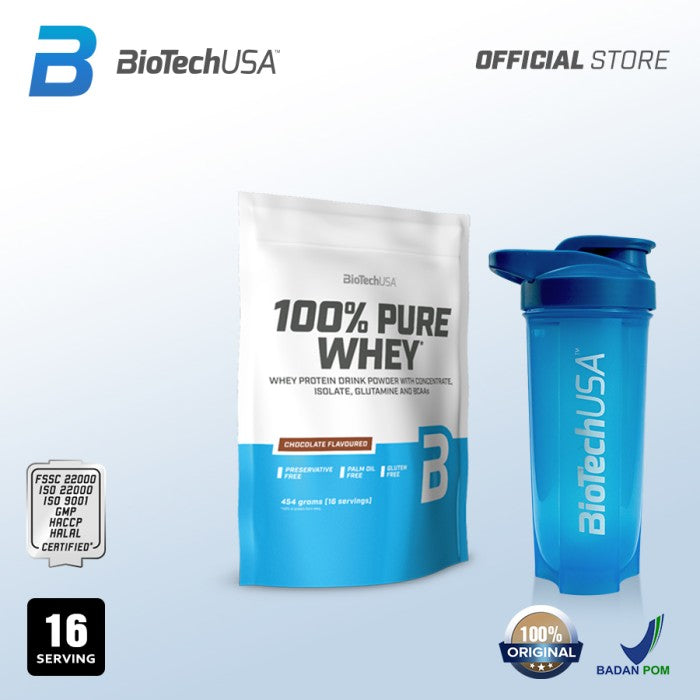 Biotech - 100% Pure Whey Protein 454 gram - Coklat