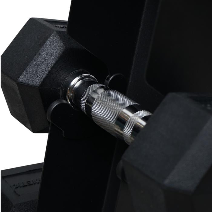 KINETIC RAK DUMMBELL TRIANGLE 6 PAIR - HITAM/ABU-ABU