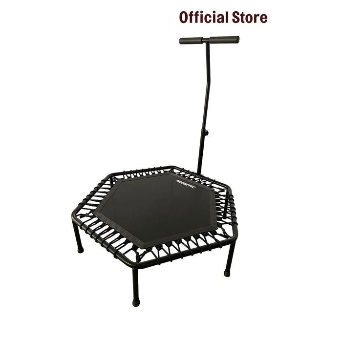 Kinetic 112 cm Trampoline Dengan Handle Bar Hrtr09E Trampolin Alat Bermain Dan Olahraga Jumping Pad