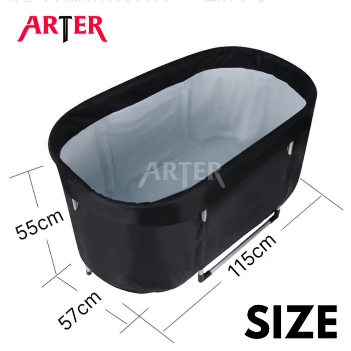 ARTER Ice Bath XL 115 x 57 x 55cm Portable Body Tub Terapi Es & Penyembuhan Otot Rendam Badan Es Ice Tub Theraphy Inflammatory Prevention Inflamasi