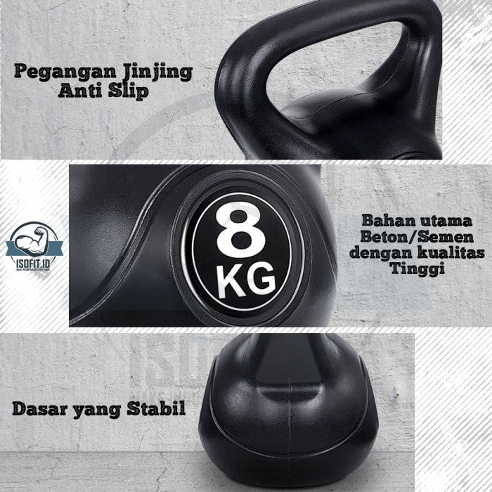 KettleBell 2-20KG / Ketel Bel / Alat Angkat Beban