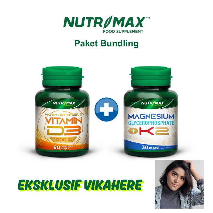 Nutrimax Vitamin Vit D3 1000 IU Kesehatan Tulang Gigi Imunitas Osteoporosis Autoimun - Nutrimax Vitamin D3 1000 IU Isi 60 Tablet