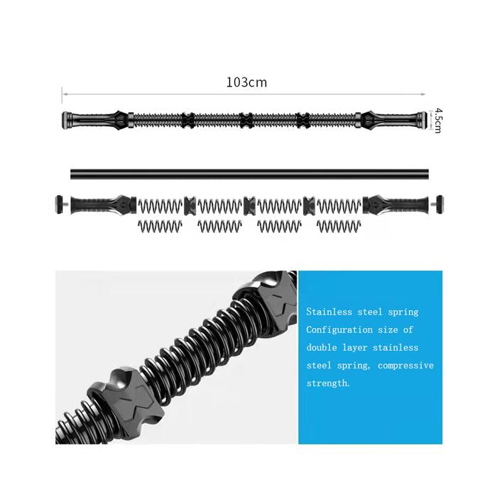 KINETIC 103 CM SPRING ARM EXERCISE - HITAM