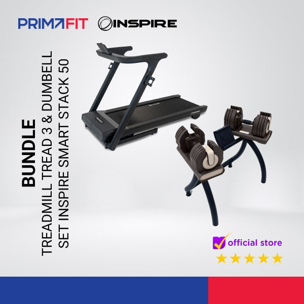 BUNDLE INSPIRE Treadmill Tread 3 & Dumbell set Smart Stack 50