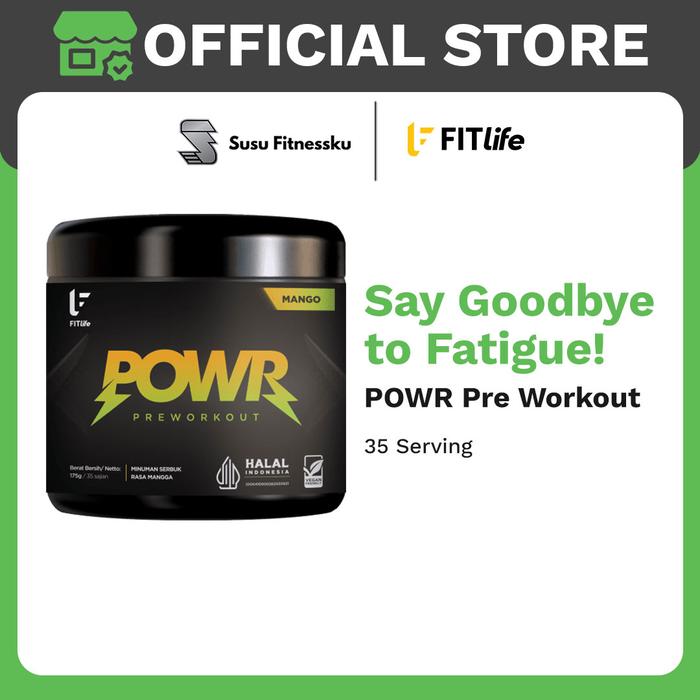 Fitlife Pre Workout POWR 35 Serving PRE Workout - Mango