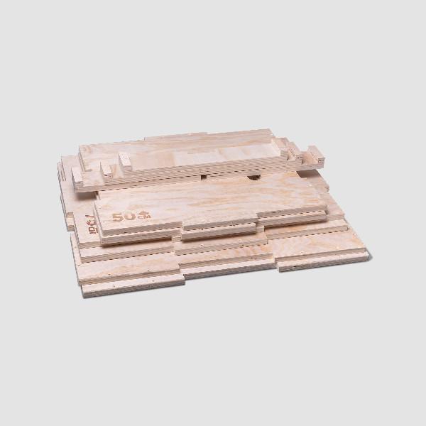 RUGHEN Wooden Plyo Box 3 in 1