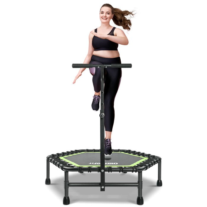 OneTwoFit Trampoline 50 Inci Lipat Bisu Dewasa Alat Olahraga Fitness - Hijau