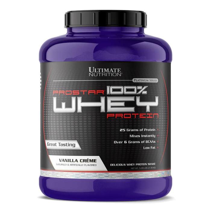 Ultimate Nutrition Prostar Whey / suplemen fitness / suplemen gym / suplemen protein penambah massa otot - Chocolate, 5.28 lb