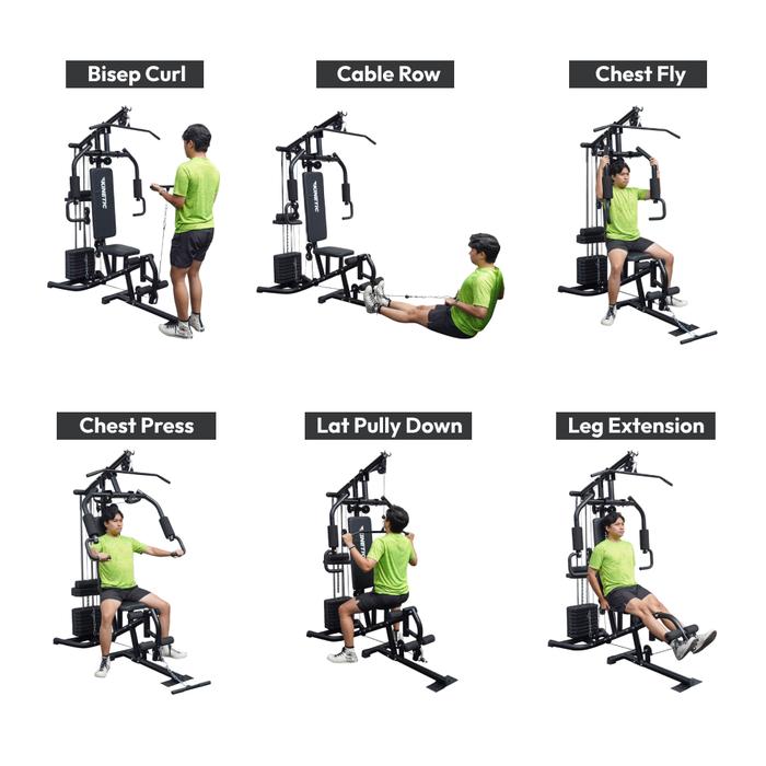 KINETIC MULTI GYM 60 KG HRGYM80L 3COL