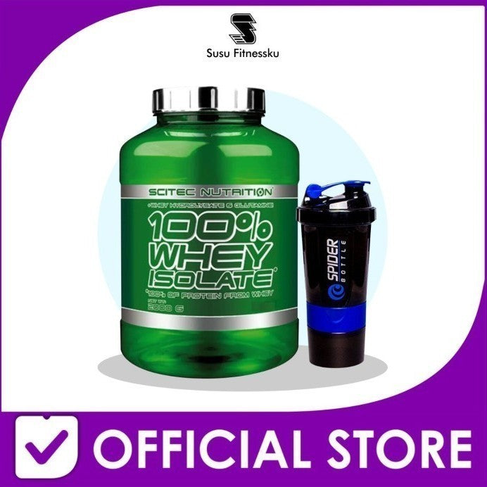 Scitec Whey Protein Isolate 4.4lbs / 4.4 Lbs - Vanila, Bonus Shaker