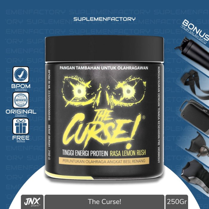 The Curse Pre Workout 50 Serving JNX Sports Pre Workout Preworkout - Lemon Rush