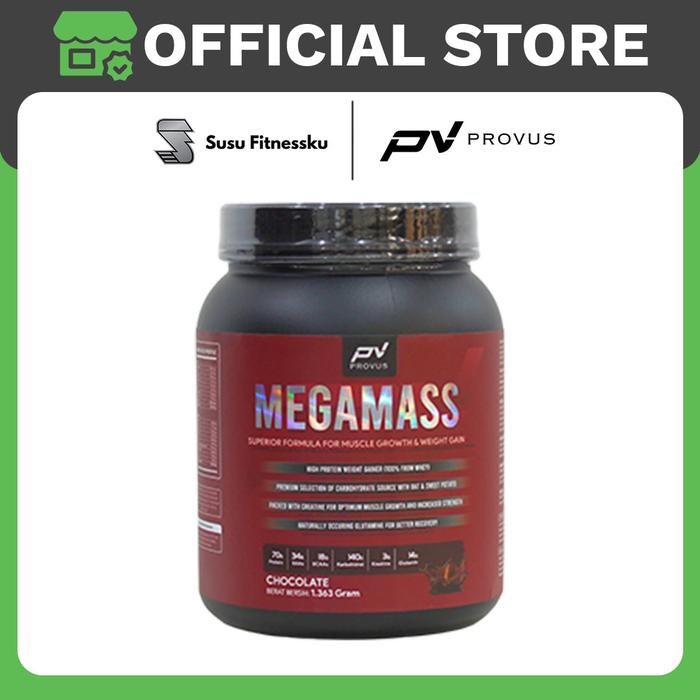 Provus Mega Mass 3 lb Weight Gainer - Vanila, SHAKER HITAM