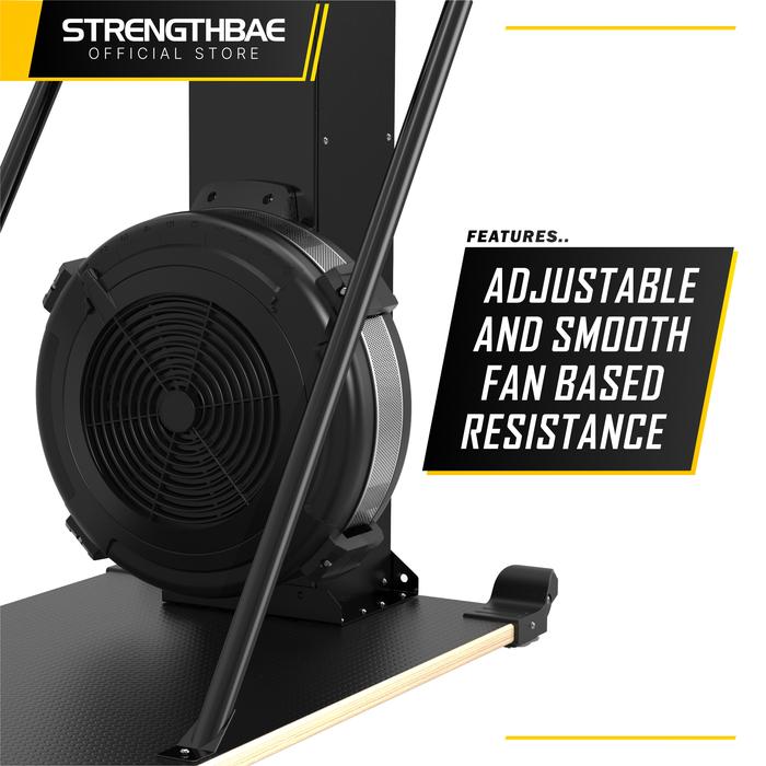 Ski Trainer STRENGTHBAE Crossfit Commercial Grade Ski Machine Air Bike