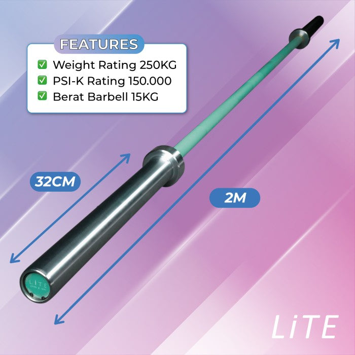 BARBELL LITE WOMEN'S BAR 15kg