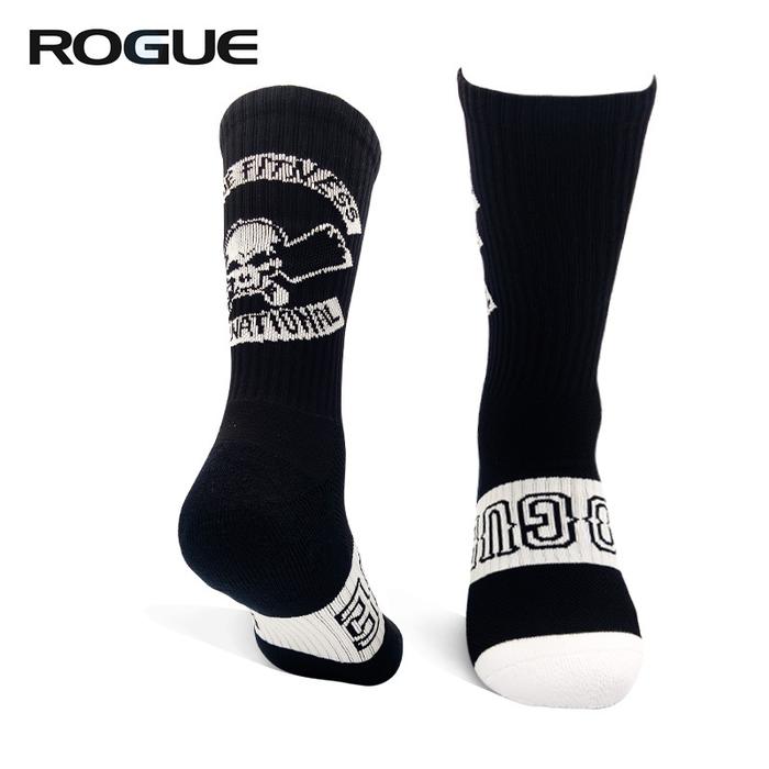 ROGUE Crew Socks Unisex Asli Asli Dukungan Lengkungan Latihan Kekuatan CrossFit Powerlifting - Skull Camou