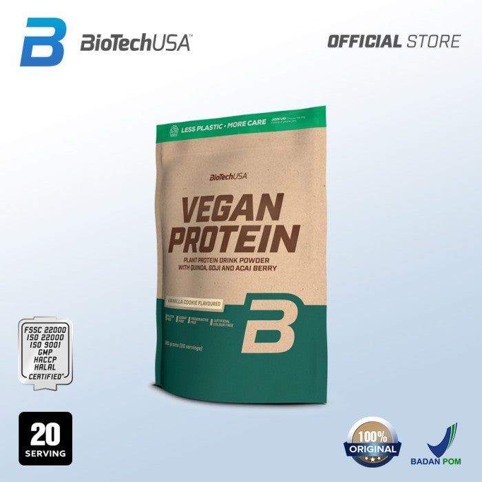 Biotech - VEGAN PROTEIN POWDER 500 Gram Vanilla Cookies