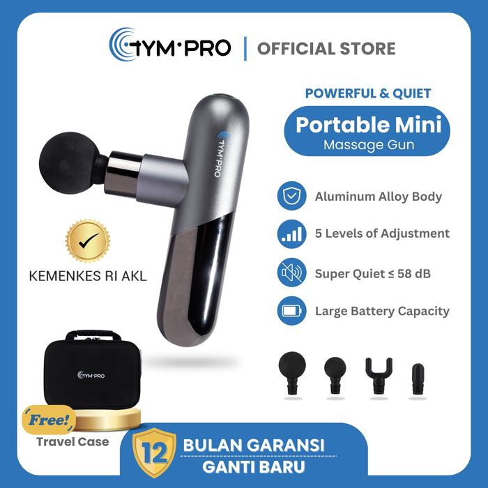 GYMPRO FIT 1 Muscle Massage Gun Portable Fascial Gun Alat Pijat Getar Elektrik Relaksasi Otot Fusia
