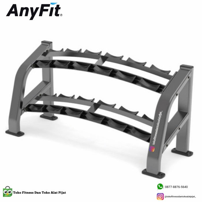 AnyFit PEB111-6 Dumbbell Rack 2 Tier-6 (12pcs) /Comercial Grade